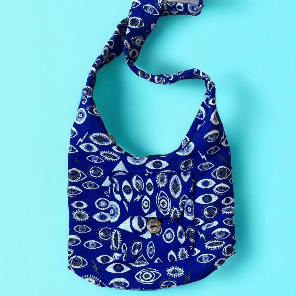 Brand New Evil Eye Cotton Tote Bag Summer Bag for Women Eco Friendly Gift Bag